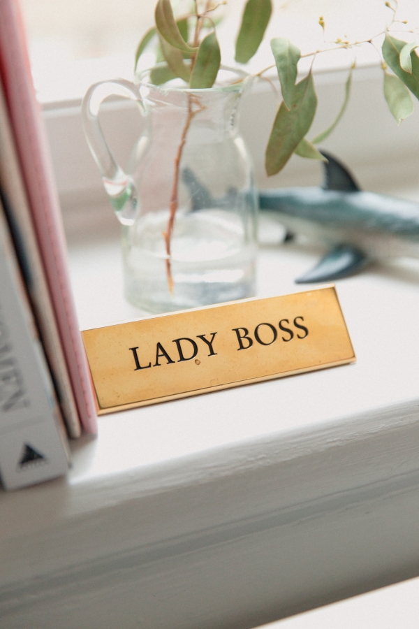 lady boss plaque symbolizes Barbara Broccoli