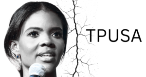 candace bw image with tpusa letters